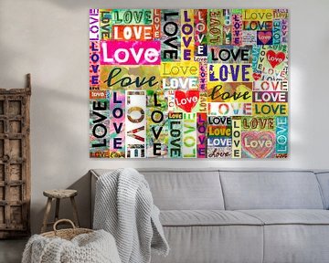 Collage "Liebe ist überall" von Collage-Künstler
