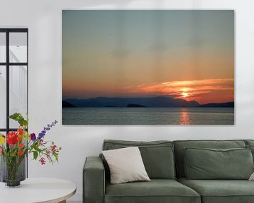Zonsondergang met eilanden van Reiselief photography