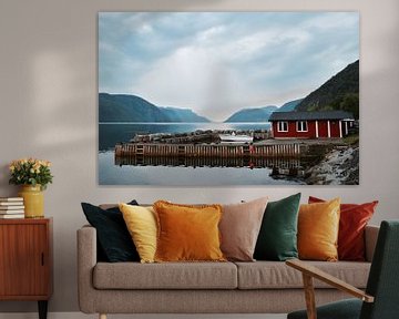 Kleiner Norwegischer Hafen von Mike Landman