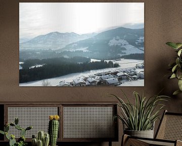 Oostenrijk bergen snow winter landschap van Marjolein Hulst