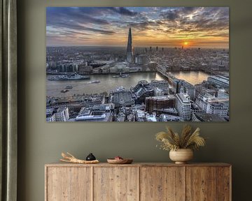 London Skyline van Rene Ladenius Digital Art