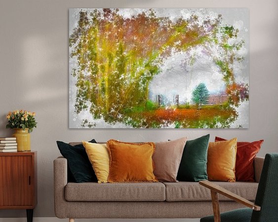 Example of the artwork in a room