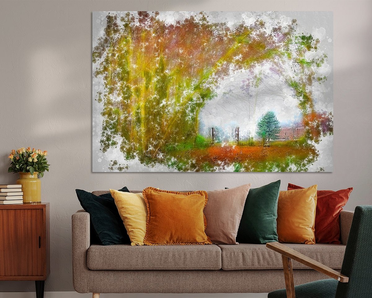 Example of the artwork in a room
