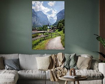 lauterbrunnen in Switzerland.