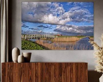 bridge over the fryslan rivers