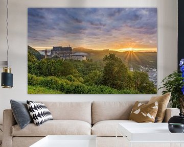 Castle Vianden in Luxembourg by Michael Valjak