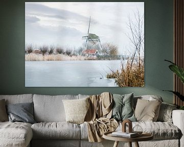 Winterwindmühle von Arjen Roos