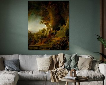 Christus verschijnt als hovenier aan Maria Magdalena, Rembrandt van Rijn