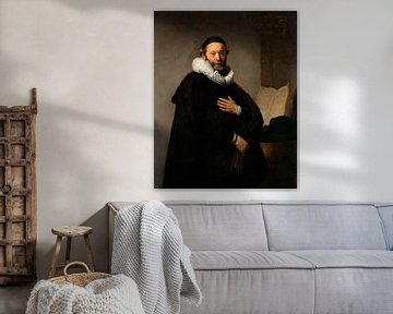 Portret van Johannes Wtenbogaert, Rembrandt van Rijn