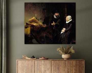 Cornelis Claesz Anslo im Gespräch mit seiner Frau Aaltje, Rembrandt van Rijn
