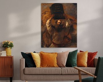 Mozes en de tafelen der wet, Rembrandt van Rijn