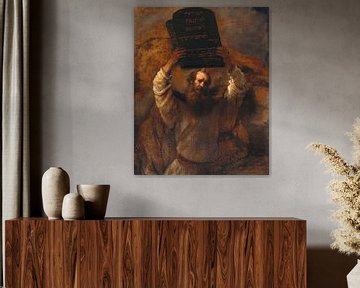 Mozes en de tafelen der wet, Rembrandt van Rijn