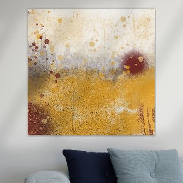 Abstrakte goldene Glühlandschaft