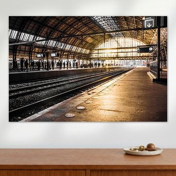 Amsterdam Central morning sun