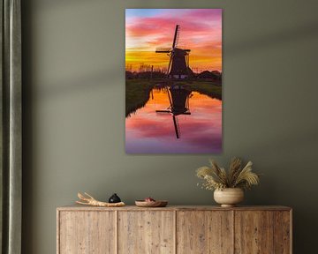 Reflection windmill de Onrust by Sander Hupkes