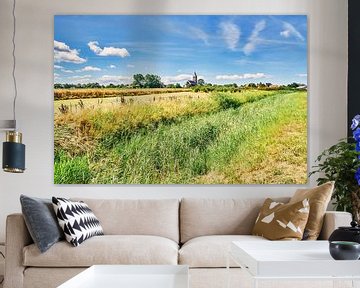 Zomers landschap op Wieringen, Oosterland Wieringen van eric van der eijk