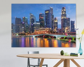 Skyline of Singapore by Ilya Korzelius