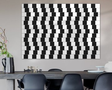 Mur de café à illusion d'optique sur Mike Maes