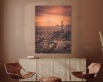 Paris Sunset by Iman Azizi