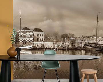 Panoramafoto Museumhaven Gouda von Rinus Lasschuyt Fotografie