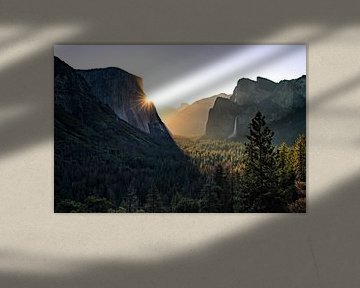 Yosemite Valley zum Sonnenaufgang von Thomas Klinder