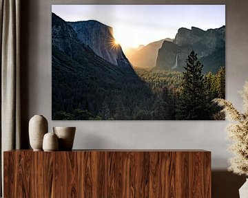 Yosemite Valley bij zonsopgang