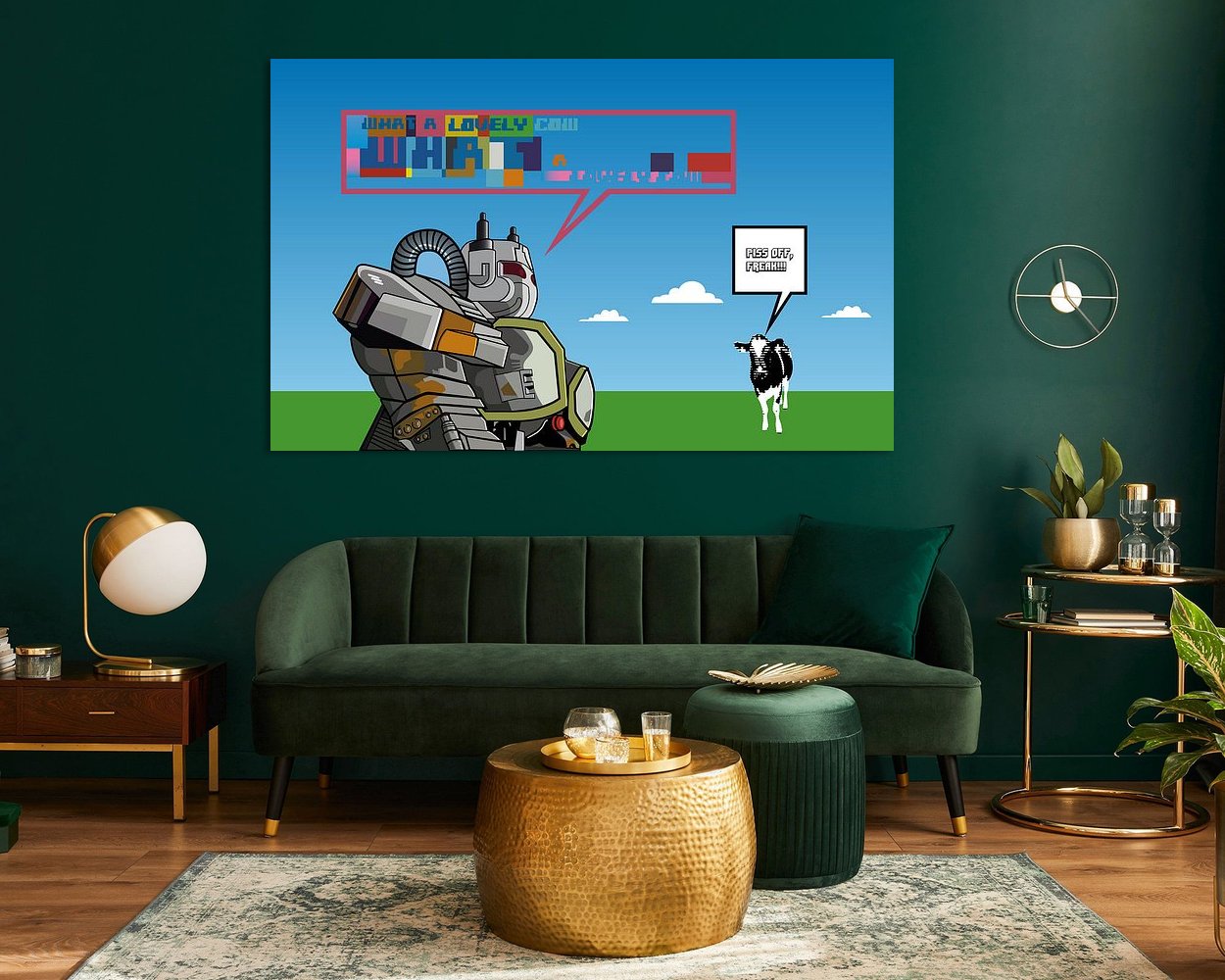 Example of the artwork in a room
