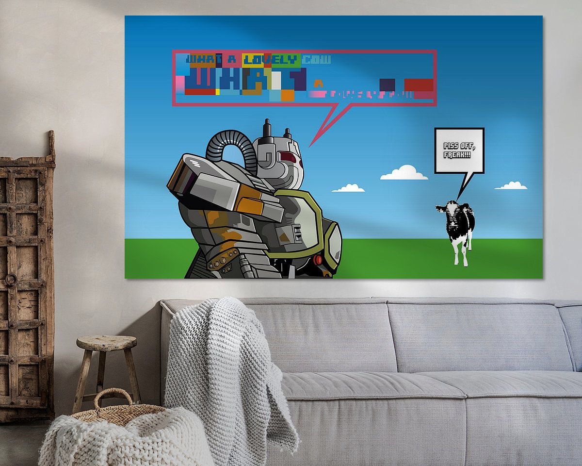 Example of the artwork in a room
