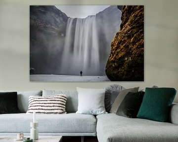 Skógafoss waterval in IJsland van Jo Pixel