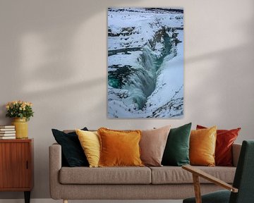 Gullfoss waterval in IJsland van Jo Pixel