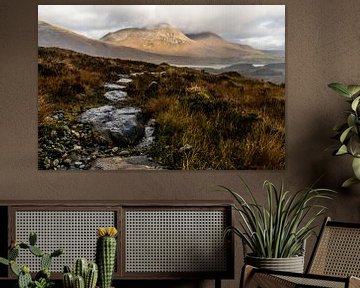 Beinn na Caillich, from Bla Bheinn trail, Isle of Skye, Highlands, Scotland by Paul van Putten