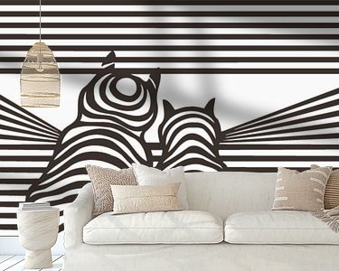Example of the artwork in a room