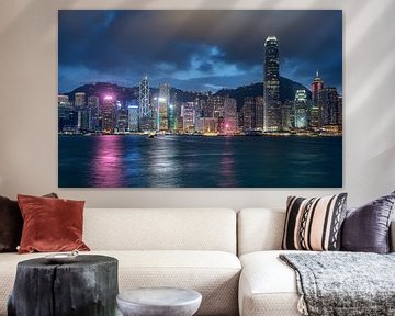 Hong Kong skyline van Lorena Cirstea