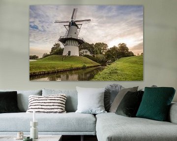 windmolen in Deil Holland van Marcel Derweduwen
