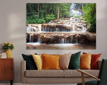 Waterval in de natuurparken van Thailand by Marcel Derweduwen