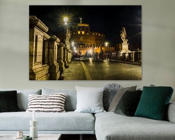 Castle San Angelo at night by Ineke Huizing