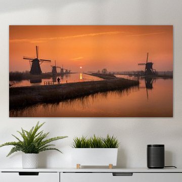 Zonsopkomst Kinderdijk