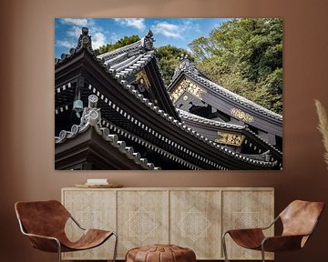 Detailopname van Japans dak van Marcel Alsemgeest