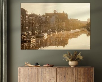 De Rijn in Leiden van Dirk van Egmond