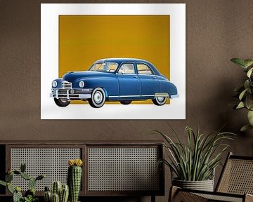 Klassieke auto – Oldtimer Packard Eight Sedan 1948 van Jan Keteleer