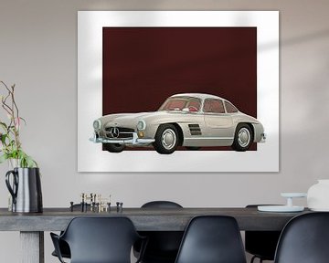 Classic car –  Oldtimer Mercedes 300SL Gullwings 1964 by Jan Keteleer
