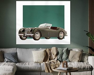 Klassieke auto – Oldtimer Jaguar XK120 1951 van Jan Keteleer