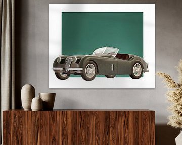 Classic car –  Oldtimer Jaguar XK120 1951 by Jan Keteleer