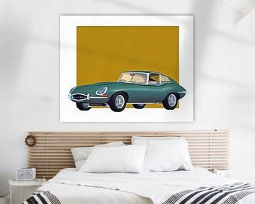 Classic car –  Oldtimer Jaguar E Type 1960 by Jan Keteleer