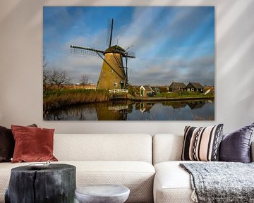 Les moulins à vent de Kinderdijk aux Pays-Bas sur Gert Hilbink