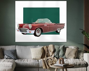 Klassieke auto – Oldtimer Ford Thunderbird van Jan Keteleer