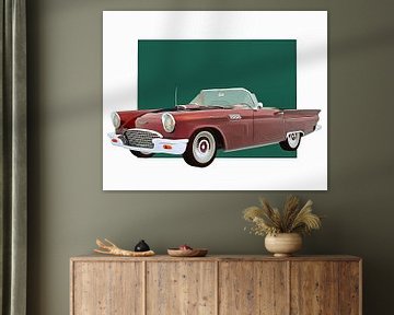 Klassieke auto – Oldtimer Ford Thunderbird van Jan Keteleer