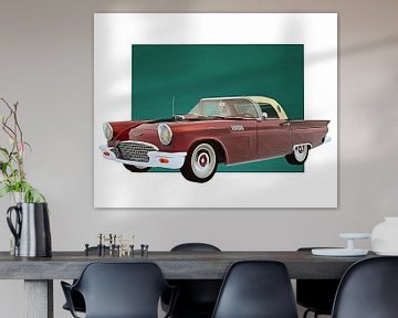 Klassieke auto – Oldtimer Ford Thunderbird met dak van Jan Keteleer