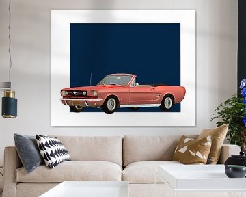 Klassieke auto – Oldtimer Ford Mustang 1964 convertible van Jan Keteleer