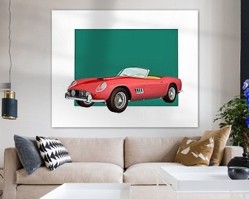 Voiture classique –  Oldtimer Ferrari 250GT Spider California sur Jan Keteleer